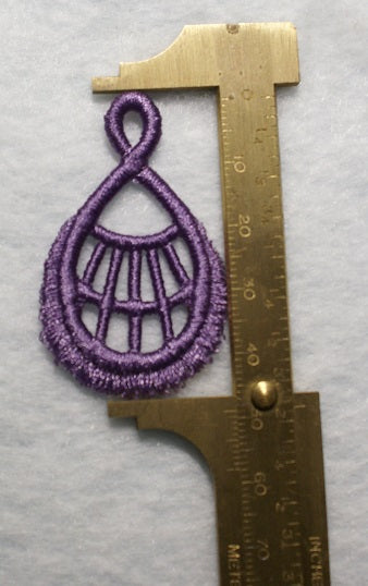 Fringe Earrings in Lavender