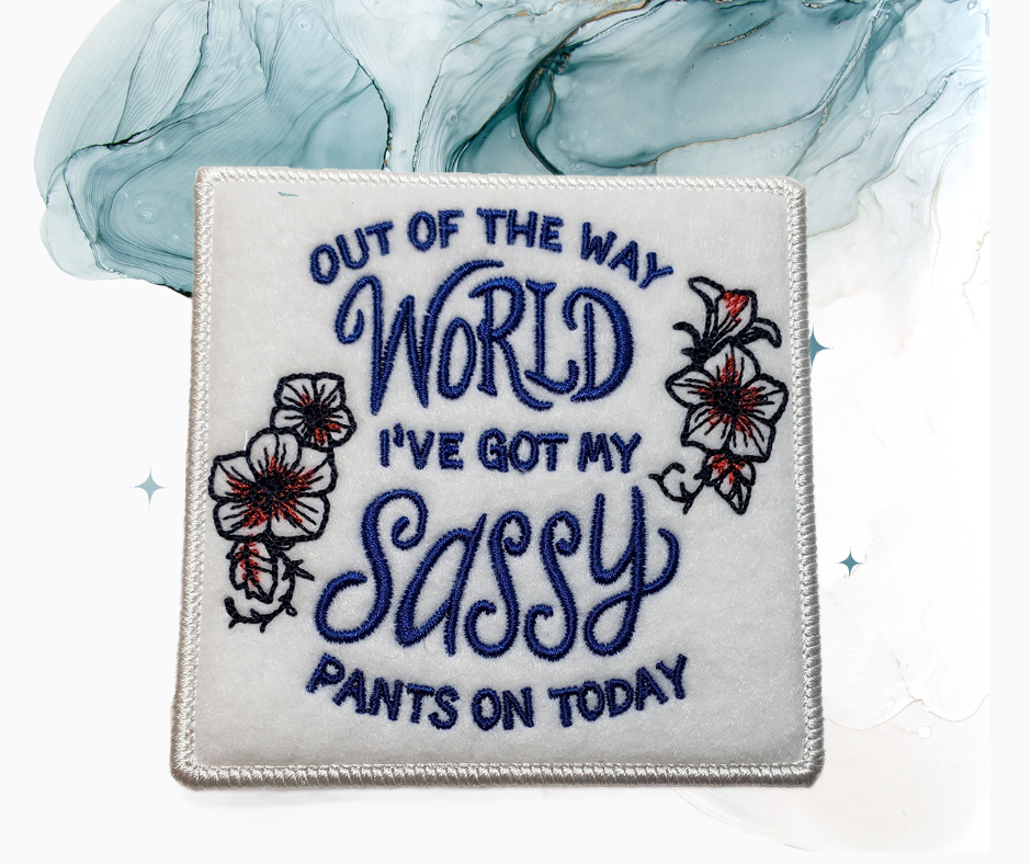 Out of the way World I've got my Sassy Pants on Today